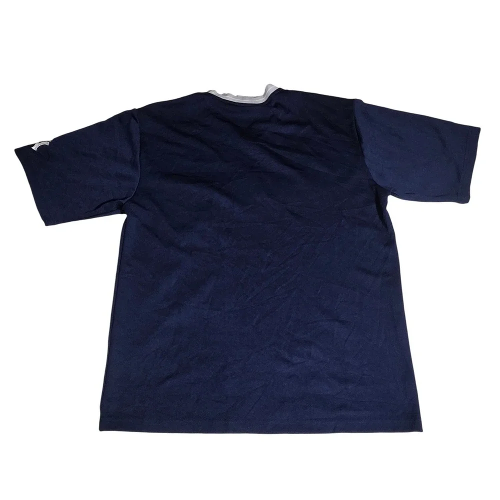 Vintage Nike Team MLB New York Yankees Center Swoosh V-Neck Jersey Shirt Mens L‎